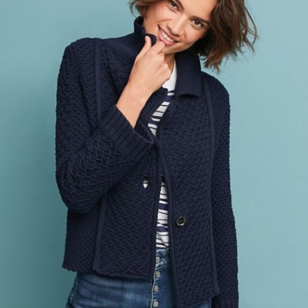ANTHROPOLOGIE MAEVE Chunky Knit Cardigan Sweater